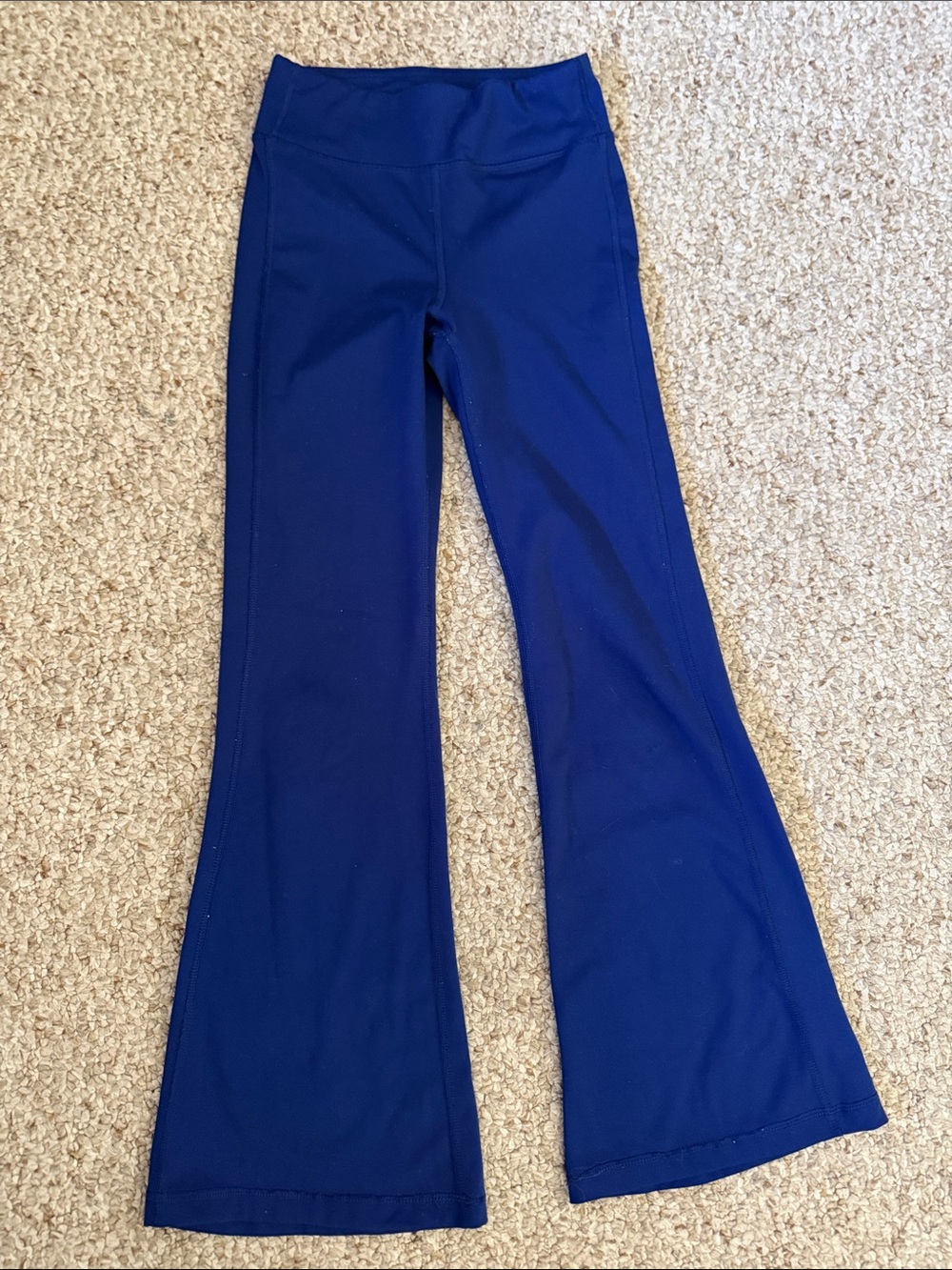 Girls' Navy Blue Flared Active Pants - 90 Degrees